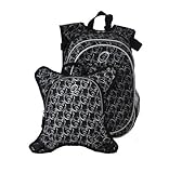 Obersee Munich School Backpack with Detachable Lunch Cooler, Skulls by Obersee [並行輸入品]