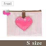 ポーチェ(pouche) Ｗポーチ ハート Ｓサイズ(ピンク)