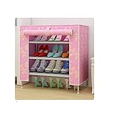 収納シューズラック玄関整理靴入れ多機能収納容量大組み立て式( グラス柄)