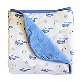 Kyte BABY Unisex Baby Printed Baby Blanket 1.0 tog One Size Sky/Ocean by Kyte BABY