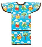 AM PM Kids! Sleeved Toddler Laminated Bib, Hoot Owls by AM PM Kids!