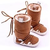 Baby Shoes Winter Warm Snow Boots (3, Brown)