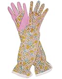 カラフル マルチ グローブ 女性用 ロング  小花畑   100361903