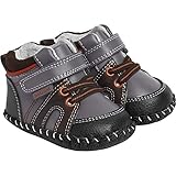 [ペディペド] pediped オリジナルズ Justin ジャスティン - ファーストベビーシューズ チャコール L (18-24 mos) 【並行輸入】