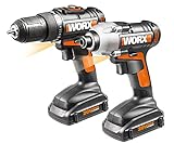 WORX WX916L 20V LI Combo Kit with Drill and Impact Driver (2 Piece) [並行輸入品]