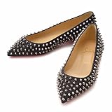 CHRISTIAN LOUBOUTIN(クリスチャンルブタン） FOLLIES SPIKES FLAT パンプス 3170654 0031 BK01 [並行輸入品]