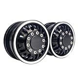 イーグル模型 Rトラックワイドホイル・セットE BBS (2) :タミヤ1/14トレーラー[BK] BT-WW05R-BK