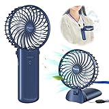 Psecici携帯扇風機 ハンディファン 手持ち扇風機 充電式USB扇風機 小型 静音 4段階風量調節 7枚羽根 手持ち 卓上 首掛け 扇風