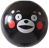 【マイカラーボール】 (6インチ) ご当地キャラクターカラーボール くまモン(にぎやかプリント）　1個セット (おすまし顔)