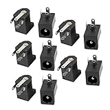 DealMux 10pcs 3 Pins PCB Mount 5.5x2.5mm Female DC Power Jack Socket Connector DC-005