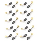uxcell カーボンブラシ 電動モーター 交換パーツ10ペア入 13x7x6mm Hitachi999021に対応