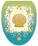 トイレTattoosシェルゲーム装飾アップリケfor Toilet Lid Elongated TT-1017-O 1