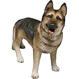 High Quality Mid Size German Shepherd Sculpture, Standing