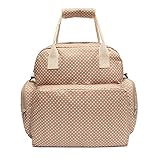 (プチプライム) Petit Prime 3WAY 軽量 マザーズバッグ リュック ショルダー ママ バッグ ベビー 水玉 おしゃれ かわいい (Free, ベージュ)