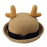 子供のための[アントラーズカーキ]ラブリーベビーウールの山高ハットバケットハット
