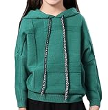 【DELIA】 子供服 女の子 ニット蝙蝠衫 春秋服 カバーヘッド 薄いセーター 新型がゆったり 子供のニット (130, グリーン)
