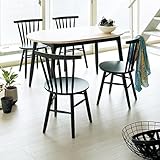【商品名】木製ダイニング5点セット テーブル チェア4脚付き 食卓 【サイズ】楕円形テーブル：幅135×80 高さ70cm チェア：幅48 奥行48.5 高さ78 SH42cm 北欧 シンプル 楕円形ダイニングテーブル＆円形チェアー ホワイ