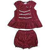 《H28年秋冬物》(日本製) Pample Mousse(パンプルムース) ベロア前3段フリルミルキースーツ 80cm /VO NO.DP-63402