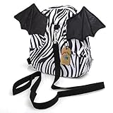 Babyhugs? Kids Walker Safety Harness Back pack with detachable Reins - Zebra Batwings by BabyHugs