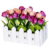 人工花の配置部屋のコンポーネントウッドフェンス花の装飾-B08