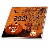 CT _ 52318 Doreen Erhardtハロウィンコレクション – Boo。jack-o-lantern、Bats and Spidersハッピーハロウィン。 – タイル 4" ct_523