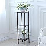 LRW マルチレイヤーフラワーラックバルコニーフラワースタンドリビングルームフロアフラワーシェルフ ( Size : 3 layer )