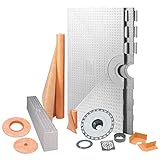 Schluterシステムkk122pvce Kerdi 48-inch X 48-inch PVCシャワーキットwithステンレススチールドレイン