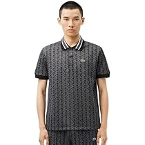 Amazon | [ラコステ] モノグラムジャカード半袖ポロシャツ