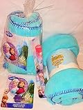 Kids Frozen Night & Flash Light with Blue Fleece Throw Blanket Bundle Pkg 3 Counts [並行輸入品]