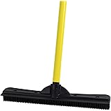 Furemover Evriholder Sw-250I-Amz-6, Pet Hair Removal Broom with Squeegee & Telescoping Handle That Extends from 3-5', Black &