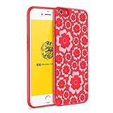 iPhone 6/6s Hollow Flower Case,AICOO Soft Silicone Slim Fit Protective Floral Bold Classic Classy Si