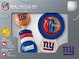 新しいYork Giants Wooden Baby Rattle Set