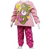 ガールズベビー[PARO CLUB(パロクラブ)]女の子|女児|子供|裏起毛スウェット|上下セット|パジャマ 80cm ピンク-B柄