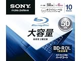 SONY データ用BD-R 追記型 片面2層50GB 6倍速 プリンタブル 白 10枚P 10BNR2DCPS6