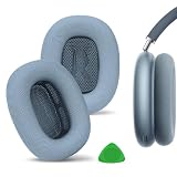 Geekria イヤーパッド Comfort 互換性 パッド アップル Apple AirPods MAX (A2096), AirPods MAX2 (A3184) ヘッドホンに対応 パッド イヤー/イヤーカップ (メッシュファブリック/青)