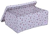 Minene Large Storage Box with Lid Blue Flowers - storage box, large fabric storage box - great for t