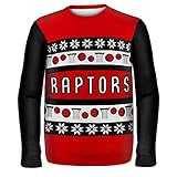 KLEW NBA Toronto Raptors One Too Many Ugly Sweater X-Large Red [並行輸入品]