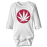 Sasa85 日本 紅葉 秋が来た イラスト 長袖ボディースーツ ベビー服 連帯服 プレゼント かわいい ホワイト 18 Months