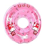 うきわ首リング ベビー用 赤ちゃんのトレーニングに 水遊び 入浴 (ピンク)