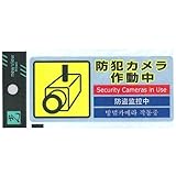 光 ステッカー 防犯カメラ作動中 SEC291-1