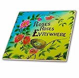 3drose Scenes from the Pastマジックランタン – Vintage Roses Roses EverywhereエドワードTale Love Story No 1 – タイル 