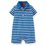 Carter's　カニさん　ボーダー　ロンパース　カバーオール　ボディスーツ　ボーイズ　男の子 (9M)