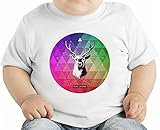Colourful Deer オーガニックベビーTシャツ 12 - 18 Months