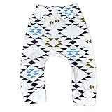 Plus Nao(プラスナオ) 子供用 パンツ 長ズボン 総柄プリント カジュアルスタイル 男の子 女の子 ベビー キッズ 70 80 90 10 80 3色三角