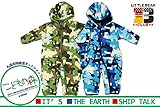 【子供服】 Little Bear Club (リトルベアークラブ) 動物迷彩柄カバーオール 70cm～90cm N52150