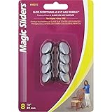 Magic Sliders 08221 22mm (7/8-Inch) Furniture Glide Round Nail On Sliding Disc 8 count by Magic Slid
