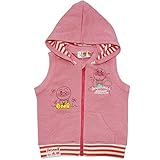 2017年 春物 アンパンマン 裏毛 ジップアップパーカーベスト ANPANMAN ピンク◇90cm