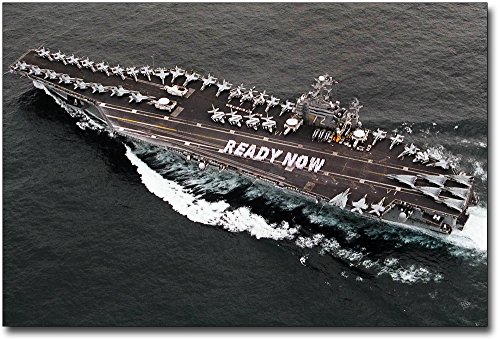 USS Abraham Lincoln Aircraft Carrier 8 x 12シルバーHalideフォト印刷