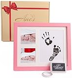 BABY HANDPRINT - BABY HANPRINT KIT AND BABY FOOTPRINT KIT - Rose Keepsake Frames for Babies + Baby S