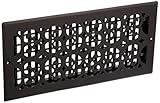 Decor Grates st614 W 6-inch by 14インチPainted壁登録、ブラックTextured